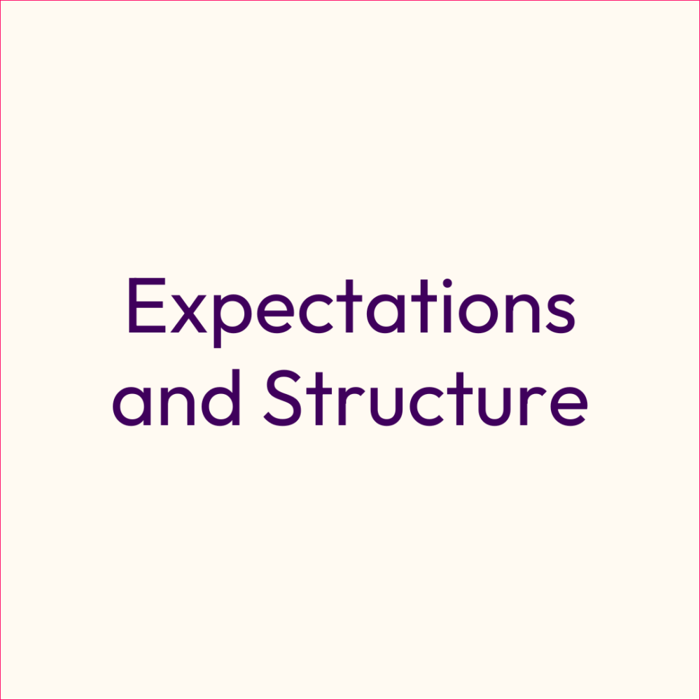 Decorative - Expectations and Structure Title