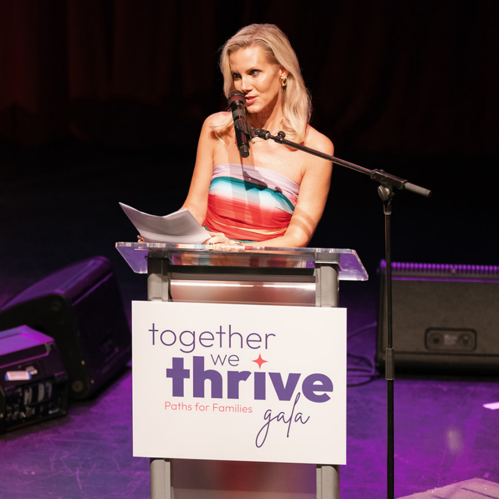 News Anchor Melissa Mollet of NBC4 hosting a gala