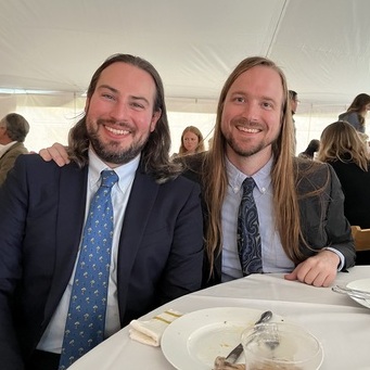 A couples miles at a formal event