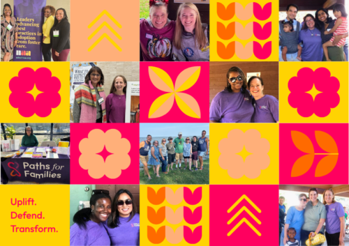 A collage of photos of members of our social work team